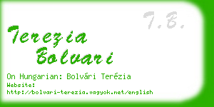 terezia bolvari business card